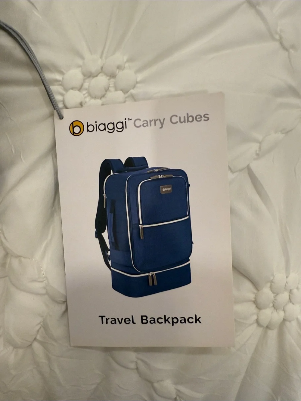 Biaggi Black Travel Backpack - Organized Carry Pack